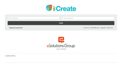 Desktop Screenshot of icreate3.esolutionsgroup.ca