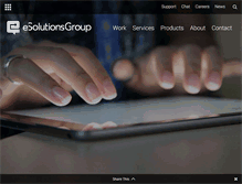 Tablet Screenshot of esolutionsgroup.ca